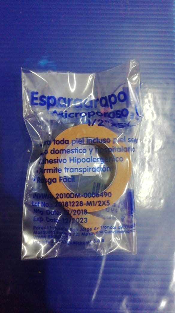 ESPARADRAPO MICRO 12 5 Esparadrapo Microporoso 1/2*5 x unidad - Imagen 1